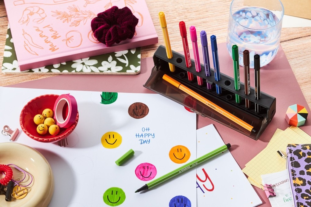 Weitere Ansicht: STABILO Premium-Filzstift Pen 68, 10er Click Set