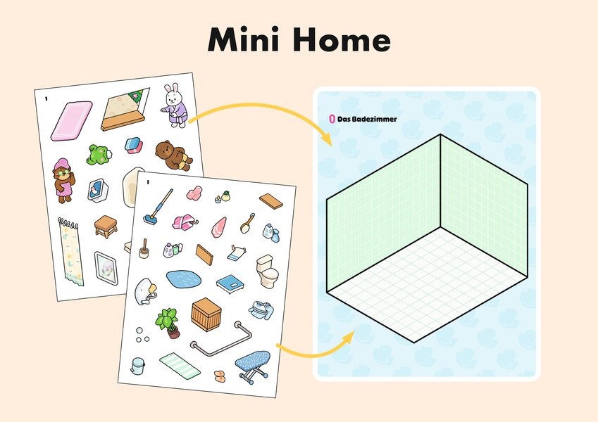 Weitere Ansicht: Sweet & Cosy Stickerbuch: Mini Home