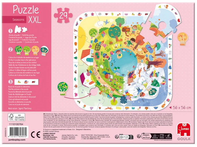 Weitere Ansicht: GOULA - XXL-Puzzle Jahreszeiten