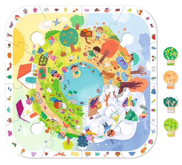 Weitere Ansicht: GOULA - XXL-Puzzle Jahreszeiten