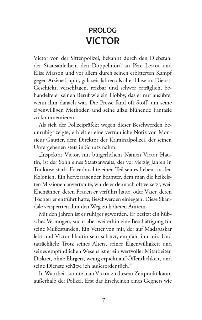 Weitere Ansicht: Arsène Lupin - Viktor von der Sittenpolizei. Kriminalroman | Maurice Leblanc