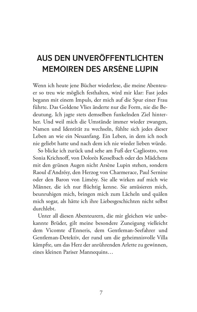 Weitere Ansicht: Arsène Lupin und die geheimnisvolle Villa. Kriminalroman | Maurice Leblanc
