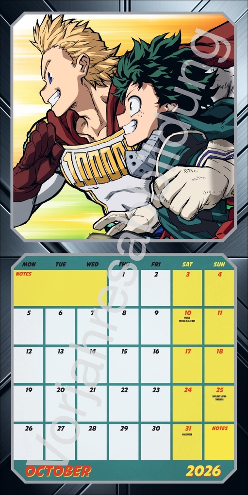 Weitere Ansicht: My Hero Academia Broschurkalender 2027