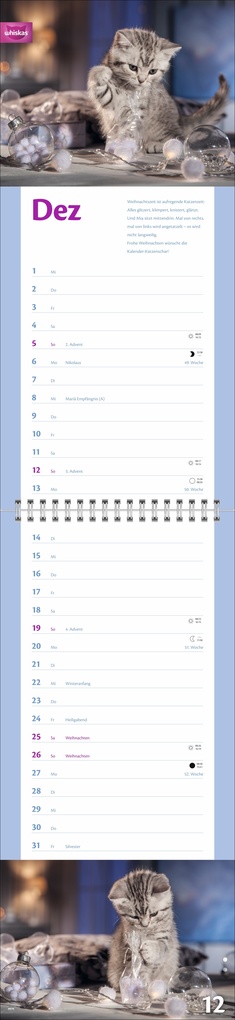 Weitere Ansicht: Whiskas Katzenleben Kalender 2027