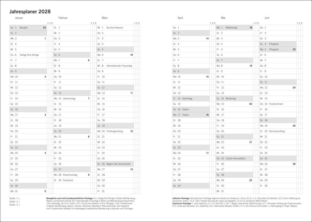 Weitere Ansicht: Terminer A6, Leinen sand 2027