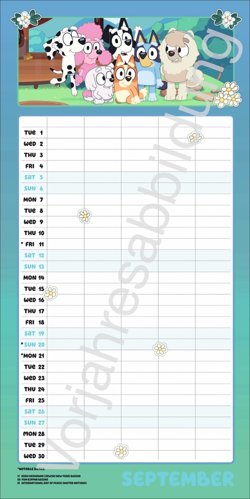 Weitere Ansicht: Bluey Familienplaner Broschurkalender 2027
