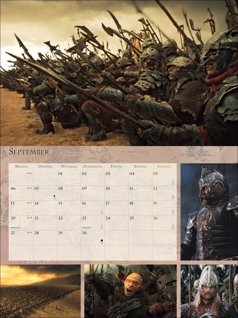 Weitere Ansicht: Der Herr der Ringe Broschur XL Kalender 2027
