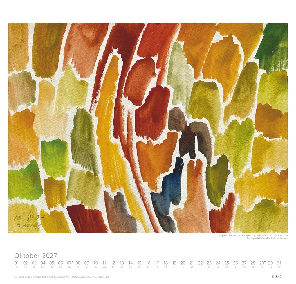 Weitere Ansicht: Siegward Sprotte Edition Kalender 2027 | Siegward Sprotte