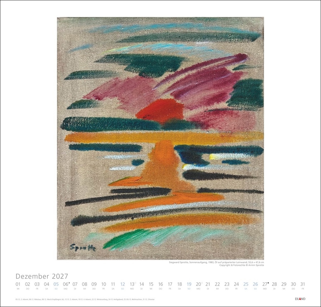 Weitere Ansicht: Siegward Sprotte Edition Kalender 2027 | Siegward Sprotte