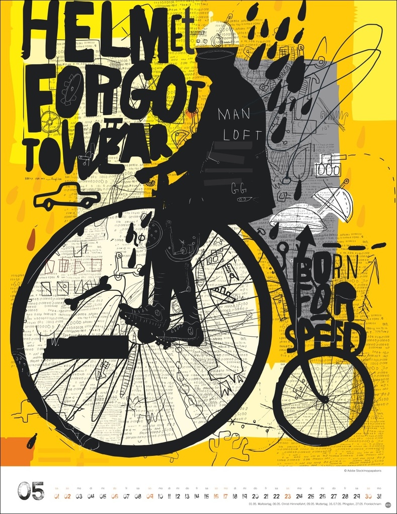 Weitere Ansicht: Bike Art Posterkalender 2027