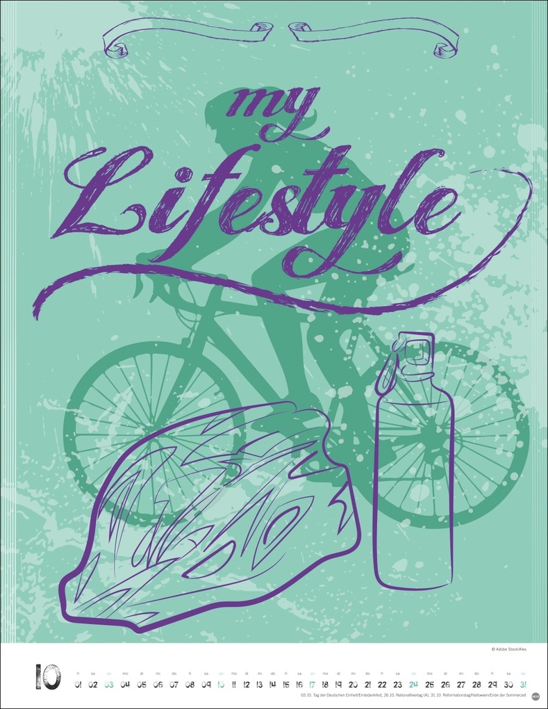 Weitere Ansicht: Bike Art Posterkalender 2027