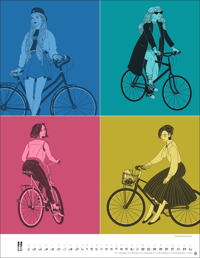 Weitere Ansicht: Bike Art Posterkalender 2027