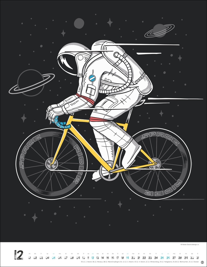 Weitere Ansicht: Bike Art Posterkalender 2027