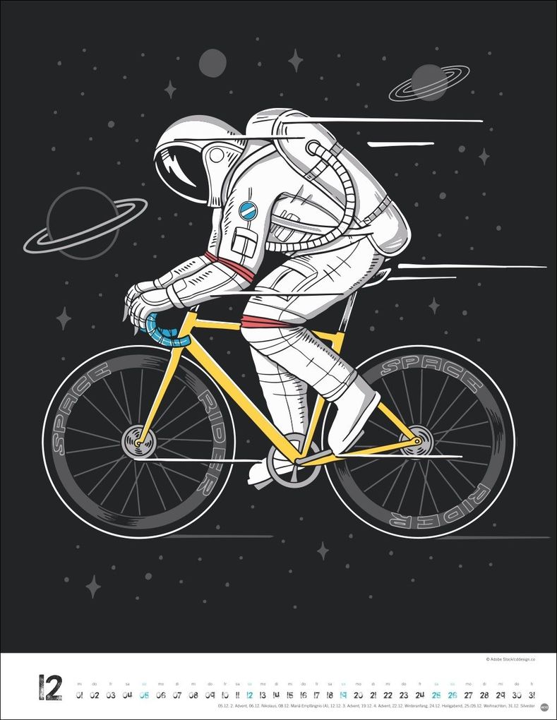 Weitere Ansicht: Bike Art Posterkalender 2027