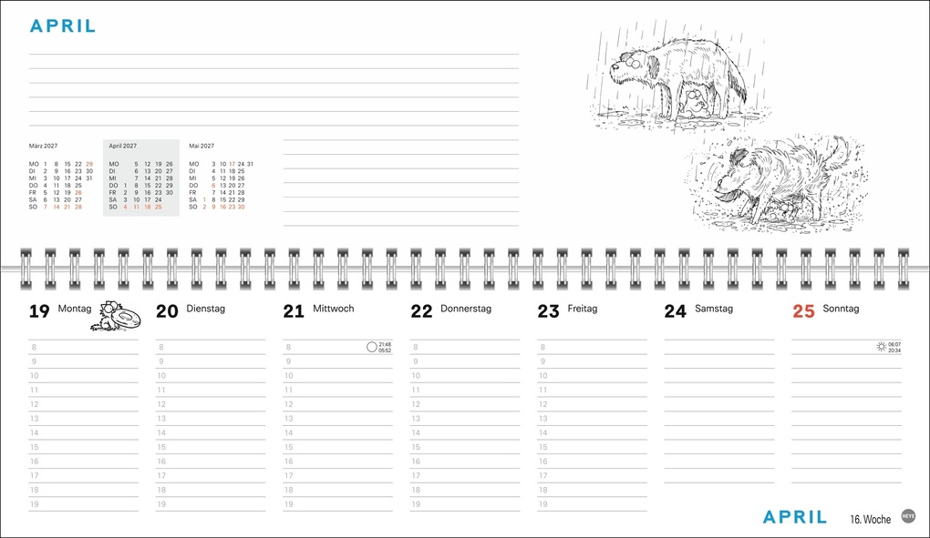 Weitere Ansicht: Simons Katze Büroplaner 2027 | Simon Tofield