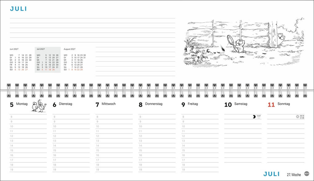 Weitere Ansicht: Simons Katze Büroplaner 2027 | Simon Tofield