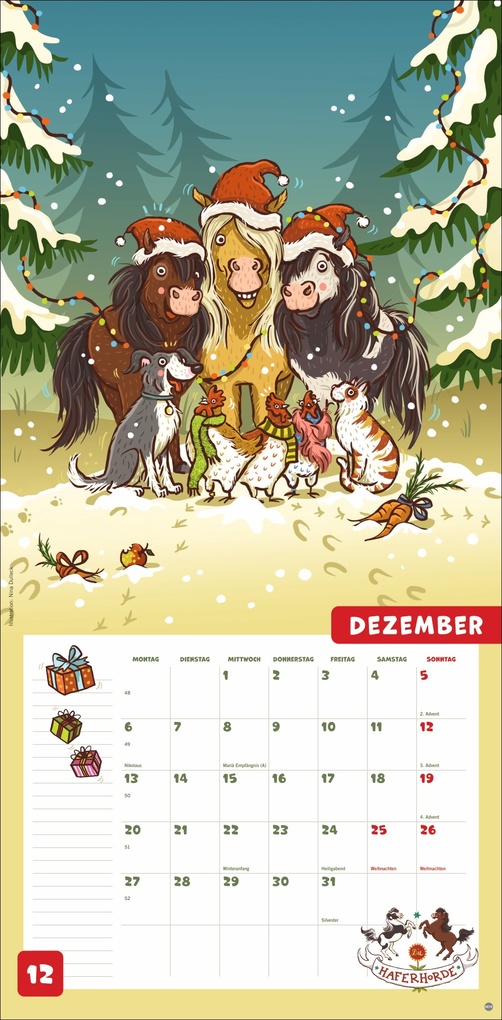 Weitere Ansicht: Haferhorde Broschurkalender 2027 | Suza Kolb