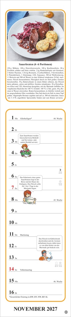 Weitere Ansicht: Tante Clara Küchenkalender 2027