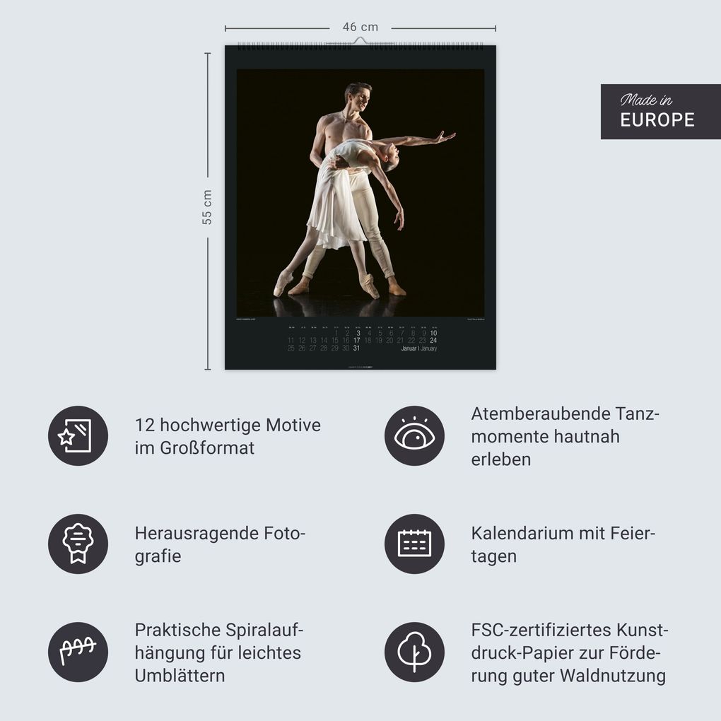Weitere Ansicht: Stuttgarter Ballett Kalender 2027 | Tamas Detrich