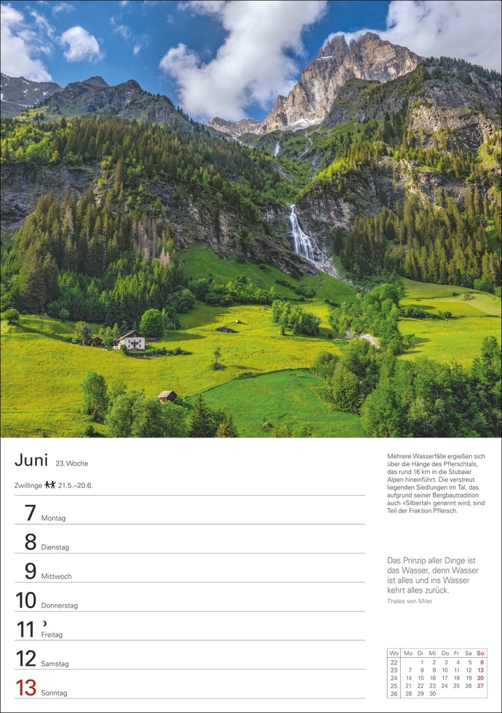 Weitere Ansicht: Südtirol Wochenplaner 2027 - Eine Reise in 53 Bildern | Ulrike Issel