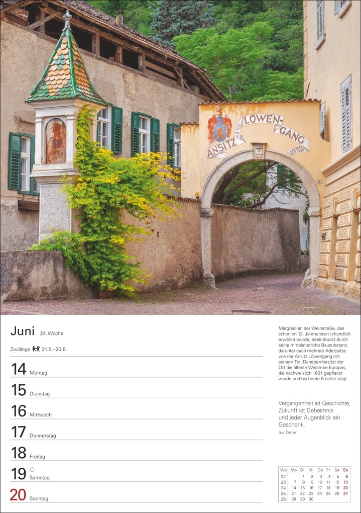 Weitere Ansicht: Südtirol Wochenplaner 2027 - Eine Reise in 53 Bildern | Ulrike Issel