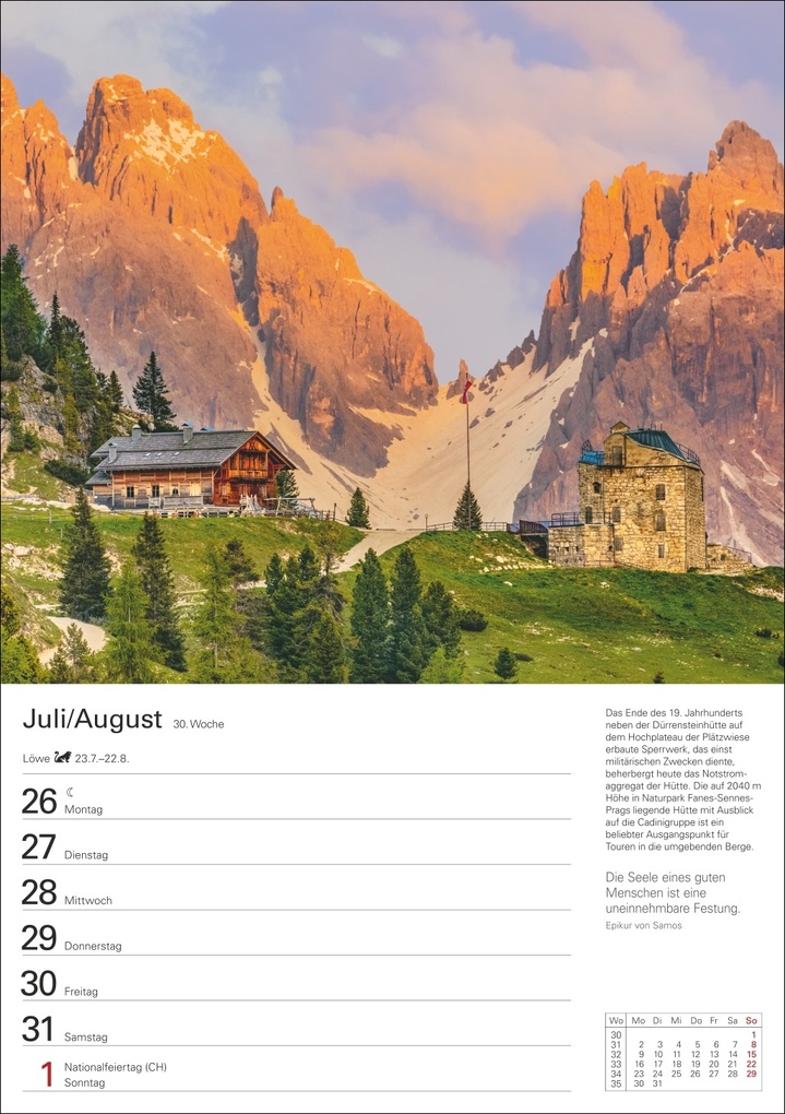 Weitere Ansicht: Südtirol Wochenplaner 2027 - Eine Reise in 53 Bildern | Ulrike Issel