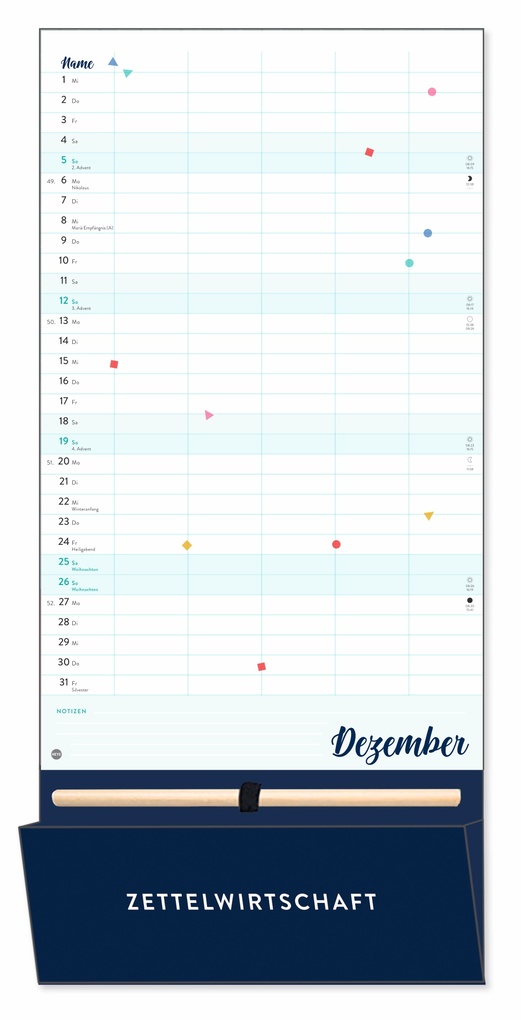 Weitere Ansicht: Familienplaner plus Tasche 2027