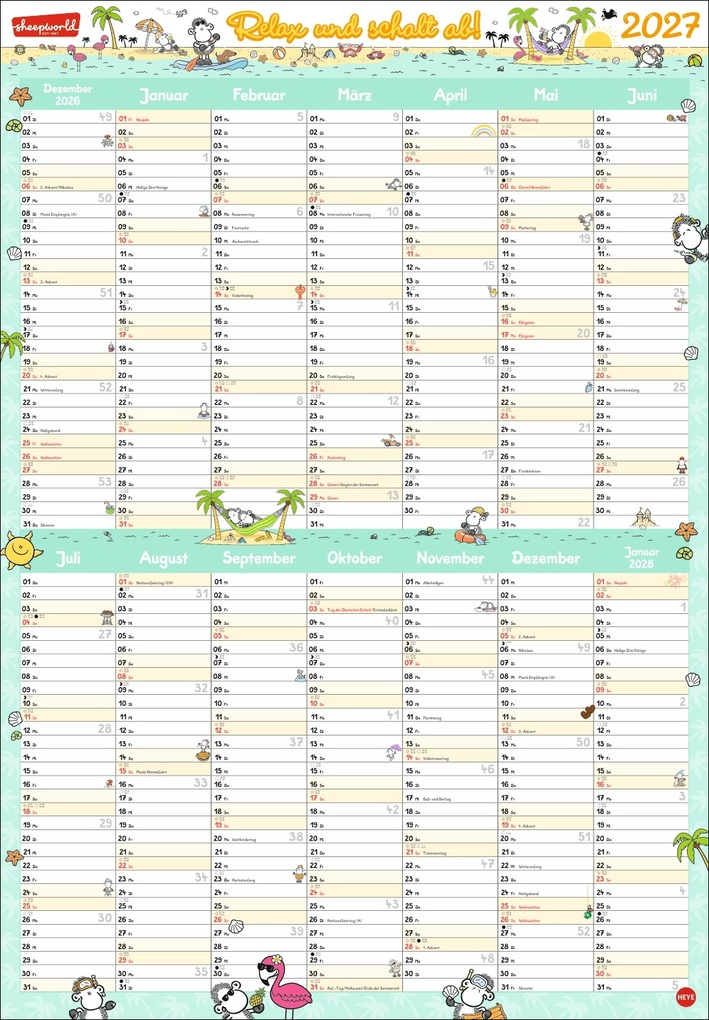 Weitere Ansicht: sheepworld Posterplaner 2027
