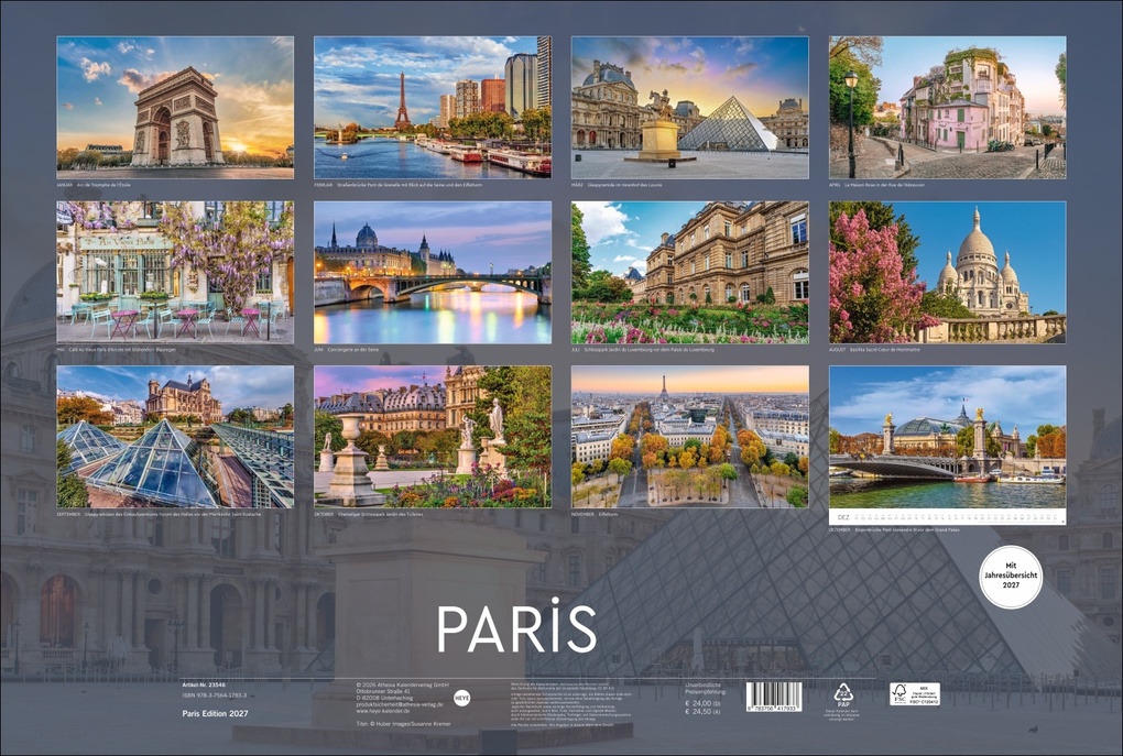 Weitere Ansicht: Paris Edition Kalender 2027