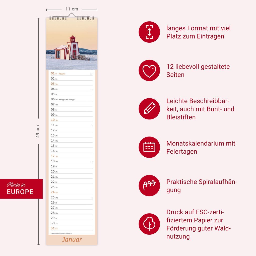 Weitere Ansicht: times&more Leuchttürme Langplaner 2027