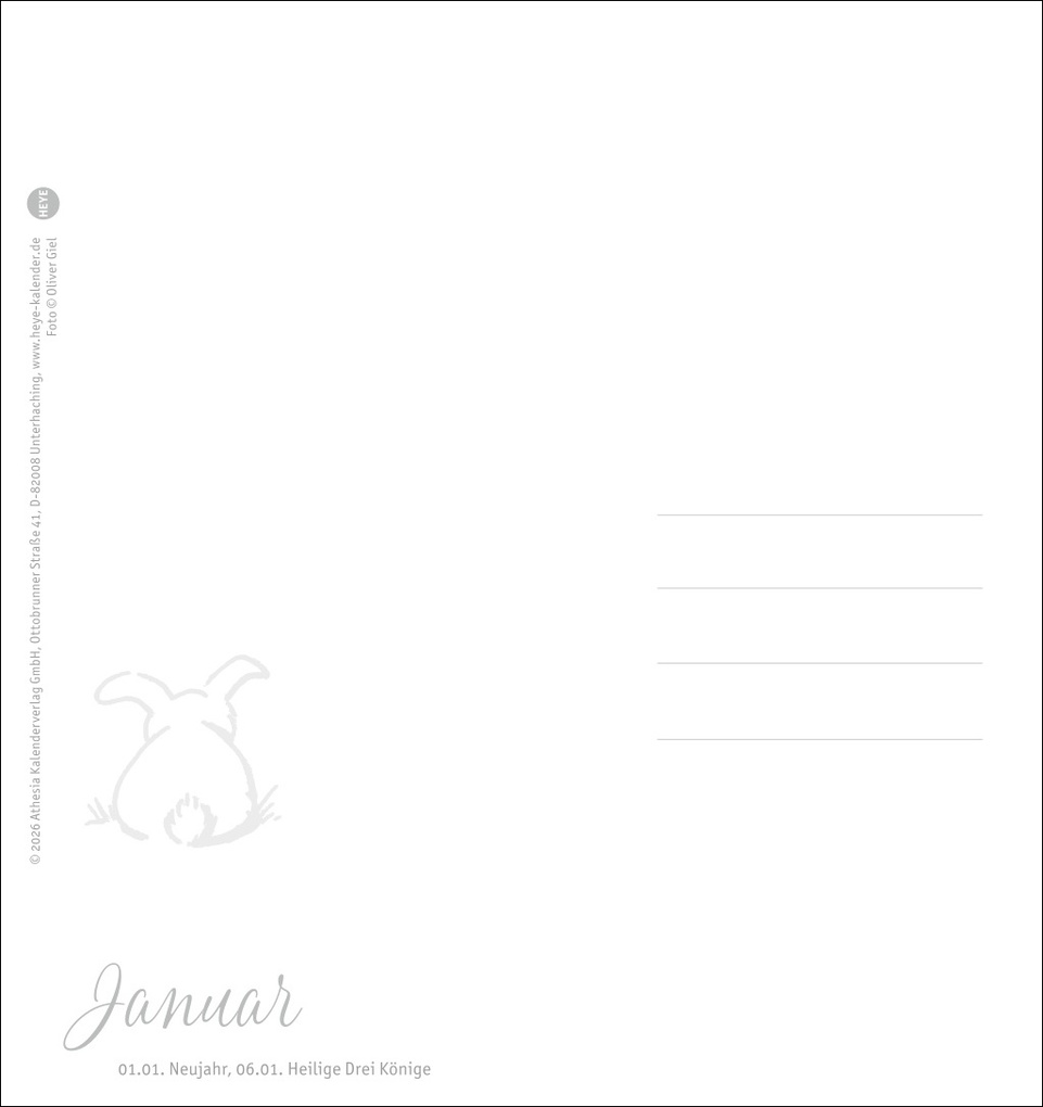Weitere Ansicht: Süße Kaninchen Postkartenkalender 2027