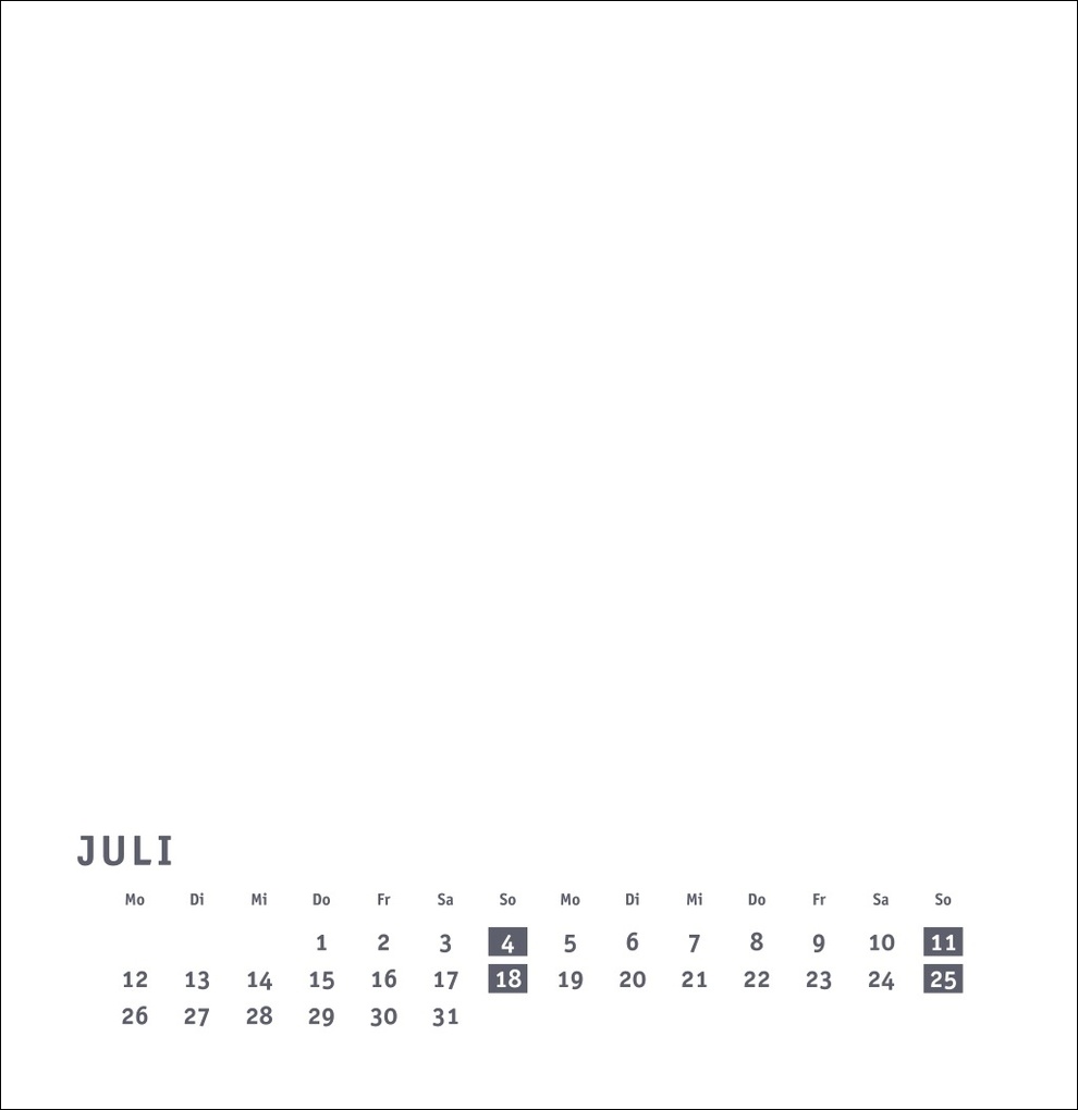 Weitere Ansicht: Premium-Bastelkalender weiß groß 2027