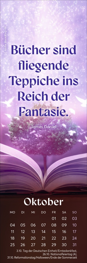 Weitere Ansicht: Fantasy Lesezeichen & Kalender 2027