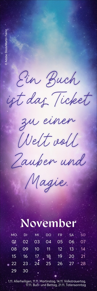 Weitere Ansicht: Fantasy Lesezeichen & Kalender 2027