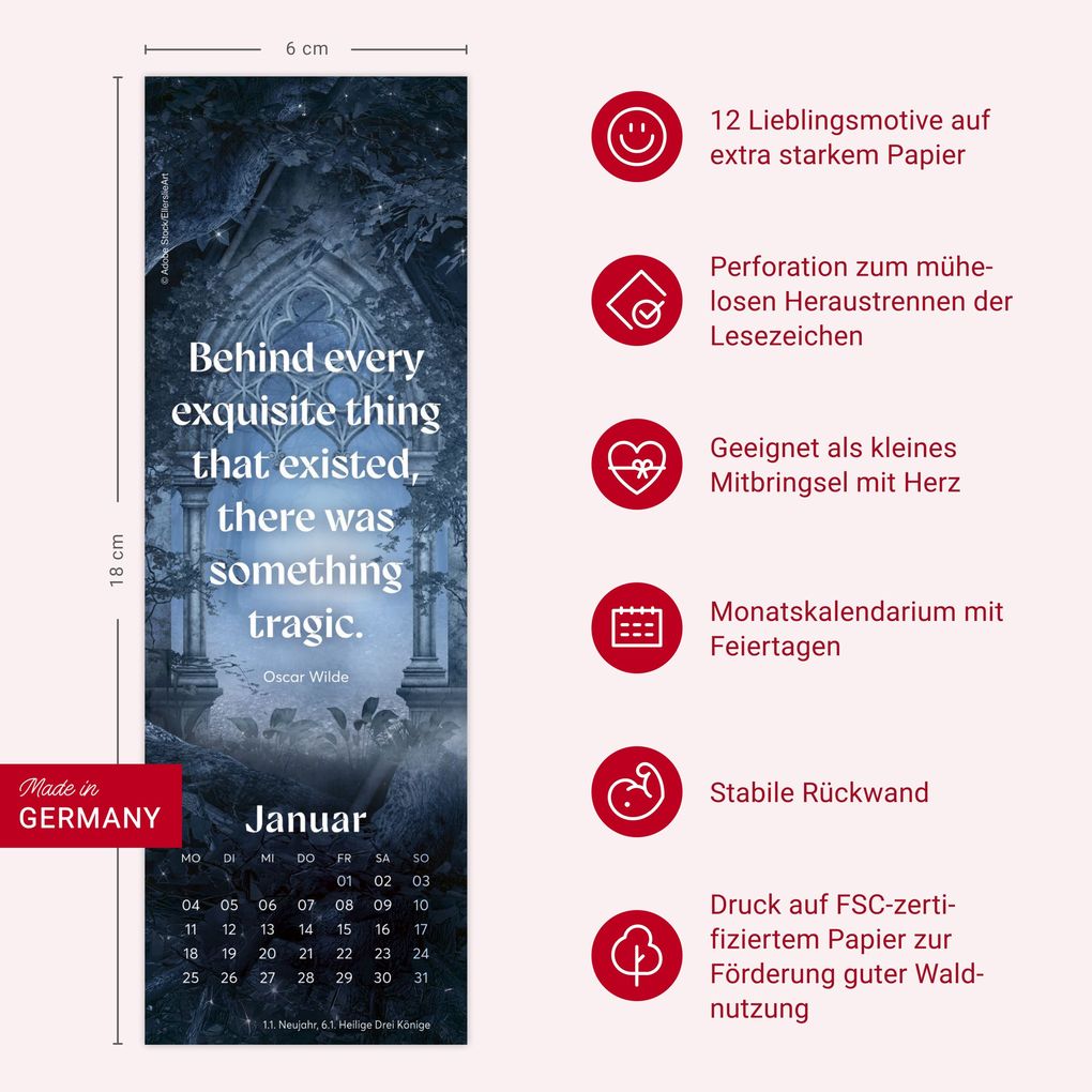 Weitere Ansicht: Fantasy Lesezeichen & Kalender 2027