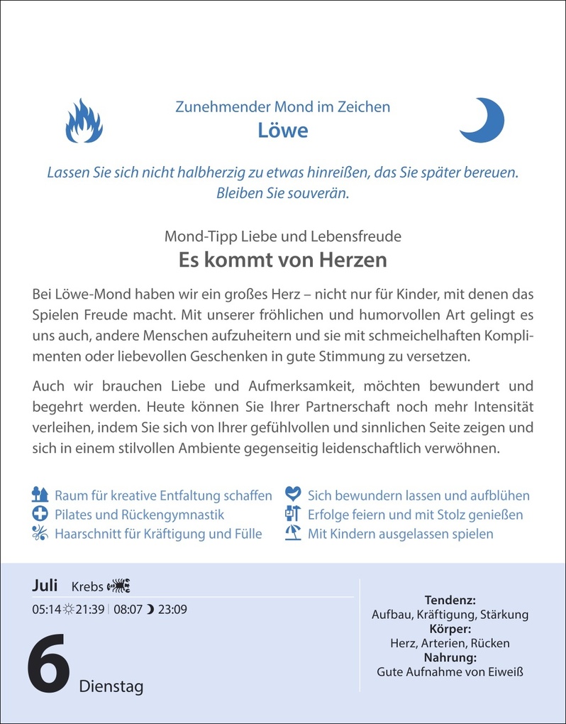 Weitere Ansicht: Leben mit dem Mond Tagesabreißkalender 2027 - Praktische Tipps Tag für Tag | Beatrix Braukmüller