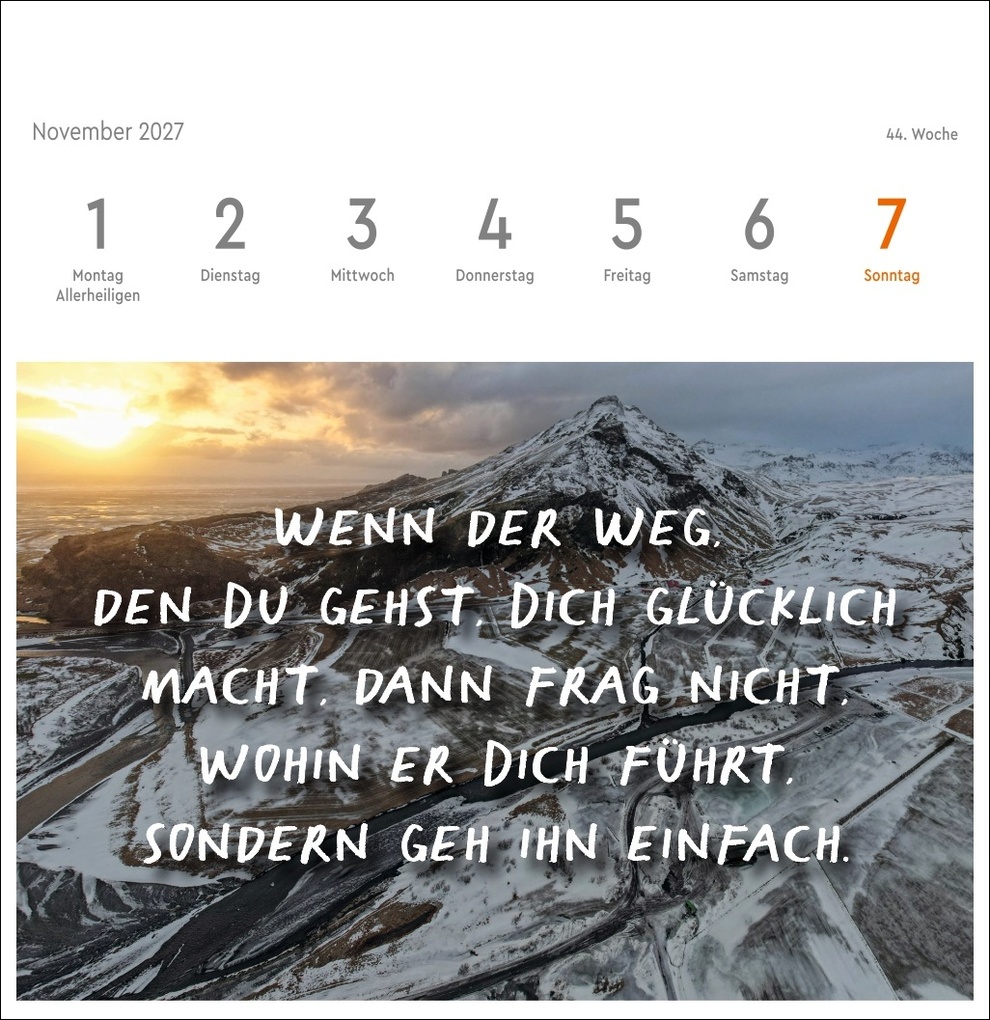 Weitere Ansicht: Visual Statements Premium-Postkartenkalender 2027