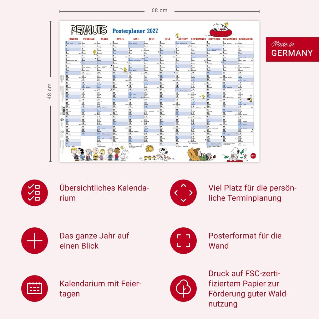 Weitere Ansicht: Peanuts Posterplaner 2027