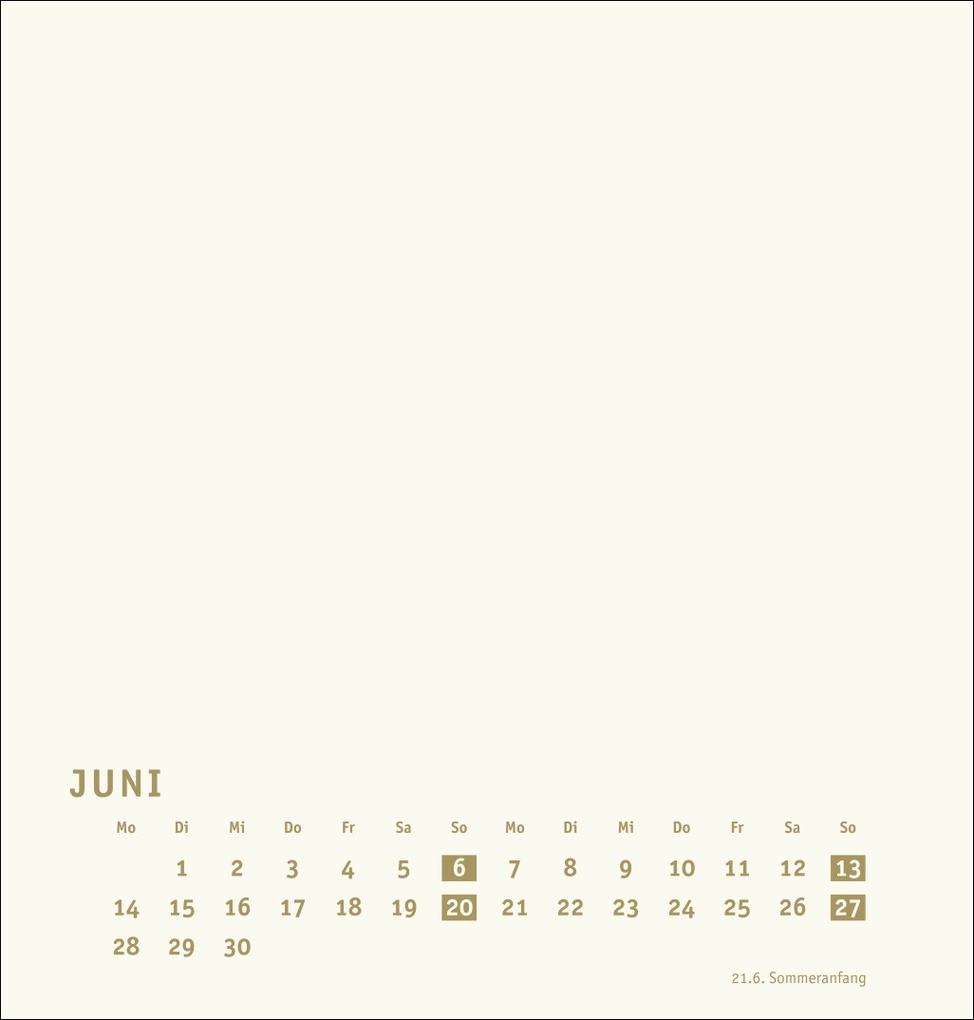 Weitere Ansicht: Premium-Bastelkalender gold mittel 2027