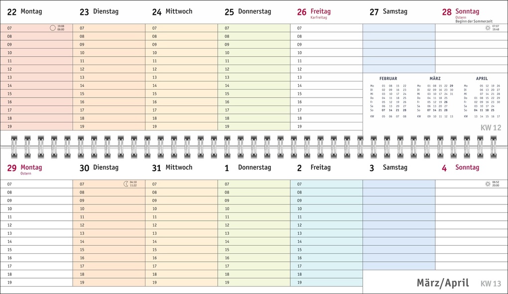 Weitere Ansicht: Bunte Wochen Wochenquerplaner 2027