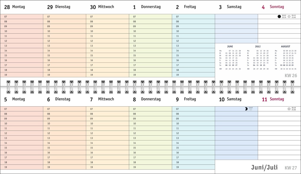 Weitere Ansicht: Bunte Wochen Wochenquerplaner 2027