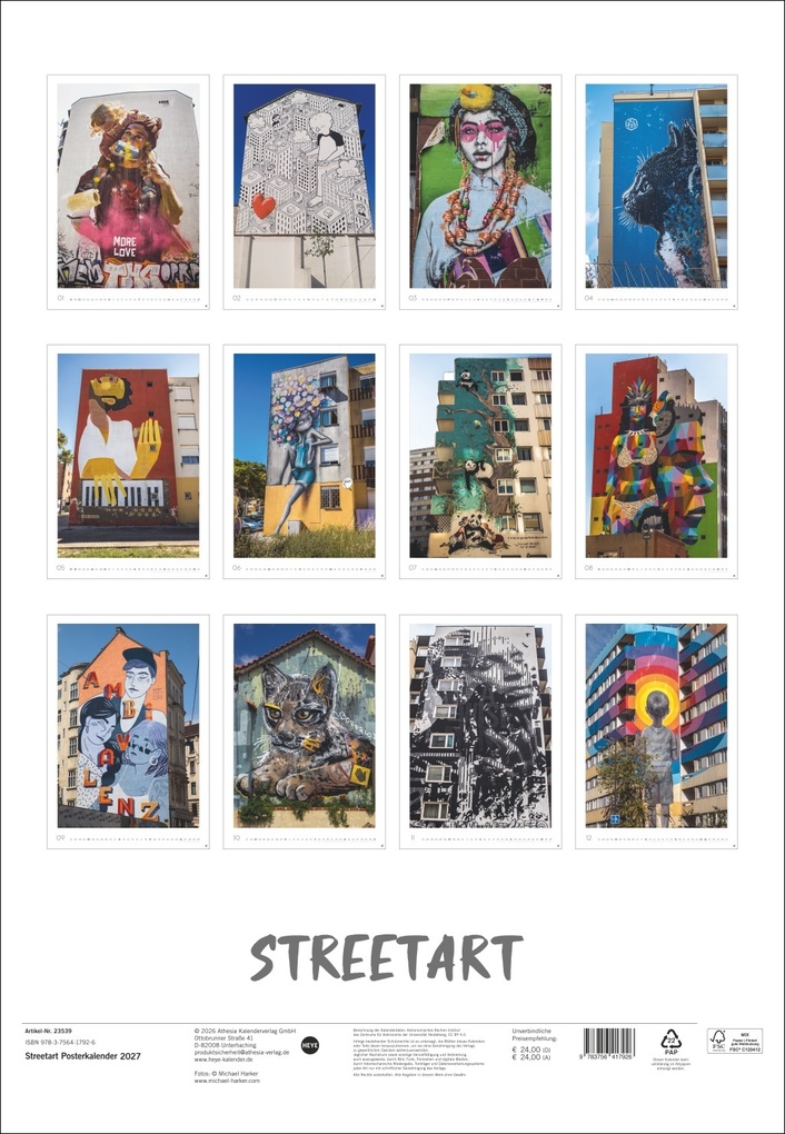 Weitere Ansicht: Streetart Posterkalender 2027