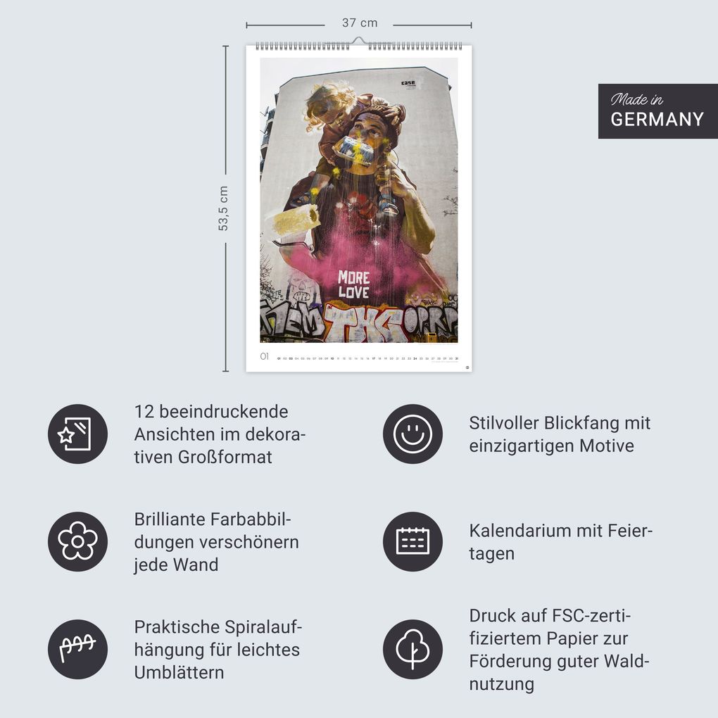 Weitere Ansicht: Streetart Posterkalender 2027