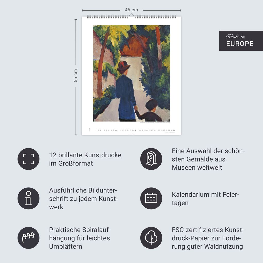 Weitere Ansicht: August Macke Edition Kalender 2027 | August Macke