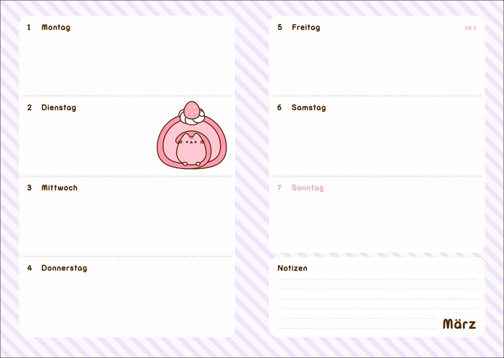 Weitere Ansicht: Pusheen 17-Monats-Kalenderbuch A5 2027 - 17 Monate. Von August 2026 bis Dezember 2027