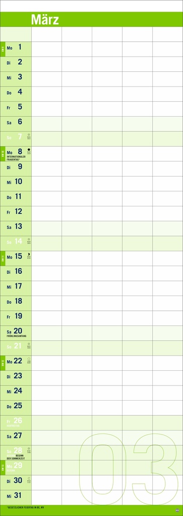 Weitere Ansicht: Allround-Familienplaner Vertical Kalender 2027