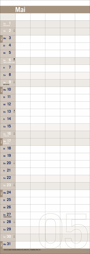 Weitere Ansicht: Allround-Familienplaner Vertical Kalender 2027