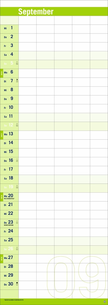 Weitere Ansicht: Allround-Familienplaner Vertical Kalender 2027