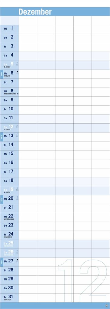 Weitere Ansicht: Allround-Familienplaner Vertical Kalender 2027