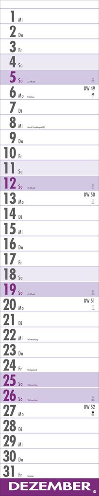 Weitere Ansicht: Supermemo Kalender 2027